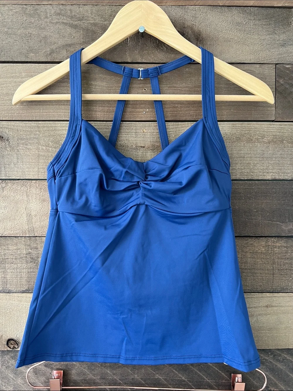 Title Nine Women's Pele Top Lehua Bottom Bikini Swimsuit Set Navy Size Small 32C
